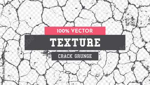 Grunge Crack Texture. Dirty Background. Adding Vintage Style and Wear to Illustrations and Objects