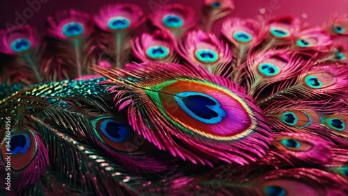 Beautiful peacock feathers background