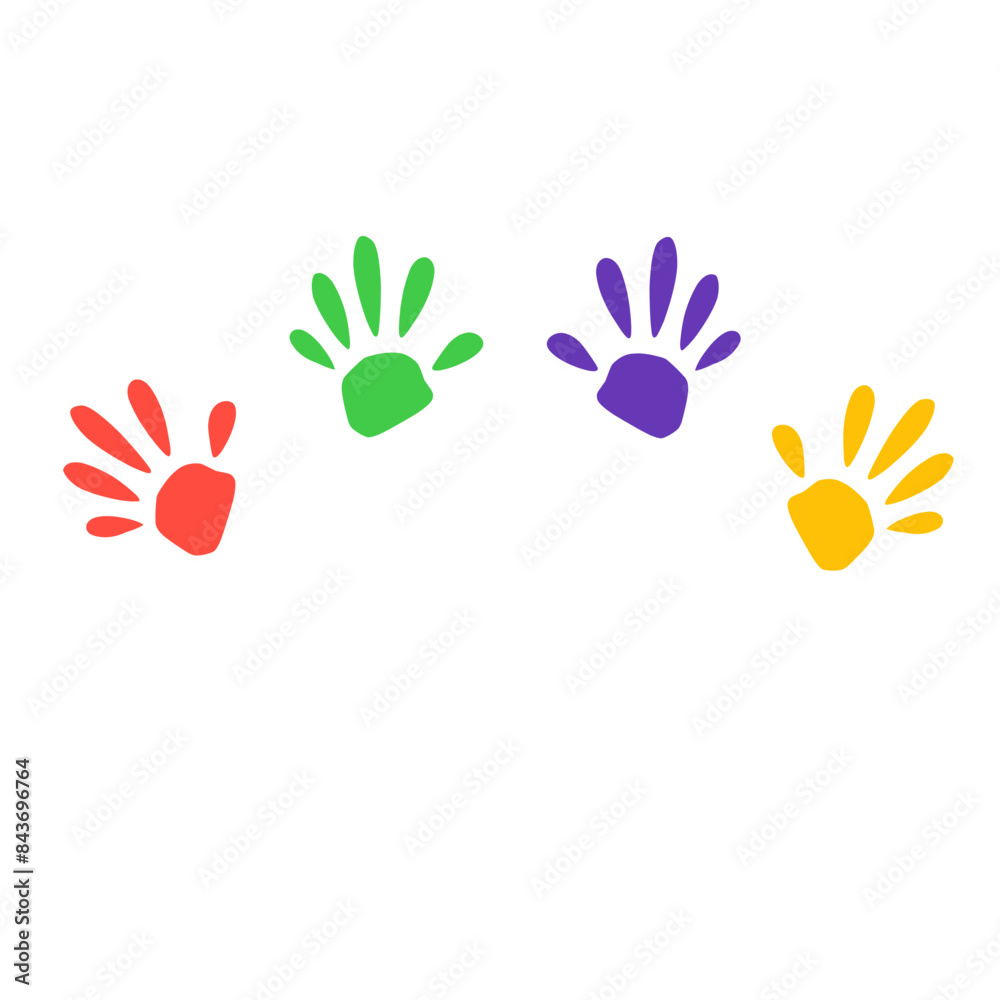 Kids Autism Hand logo Kids Autism Hand logo
