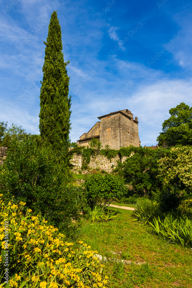 Château de Bruniquel depuis les jardins adjacents Château de Bruniquel depuis les jardins adjacents