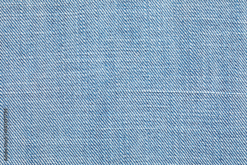 Tablou pe pânză A close-up image showcasing the intricate texture of blue denim fabric