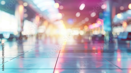 Wallpaper Mural Abstract blurred colorful airport background design Torontodigital.ca