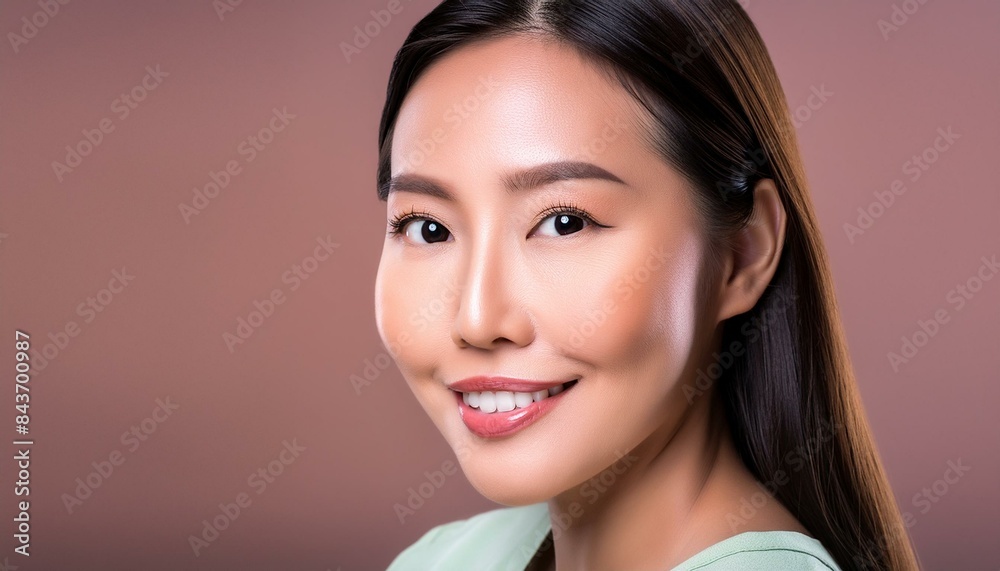 Fototapeta premium Beautiful 20-year-old girl, with a natural, hyper-realistic and ultra-detailed pose is also natural and casual, which makes the image all the more believable. It's beautiful to look at and I'm really