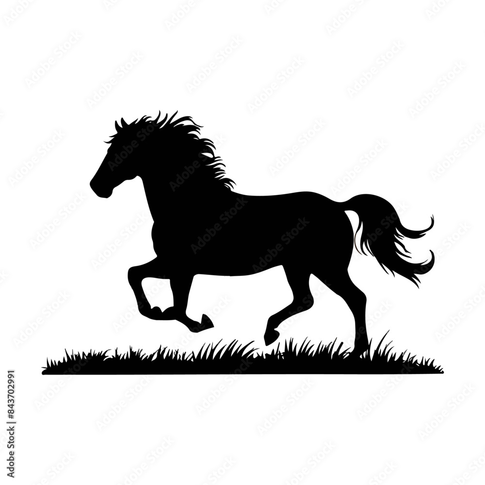 Horse silhouette vector Horse silhouette vector