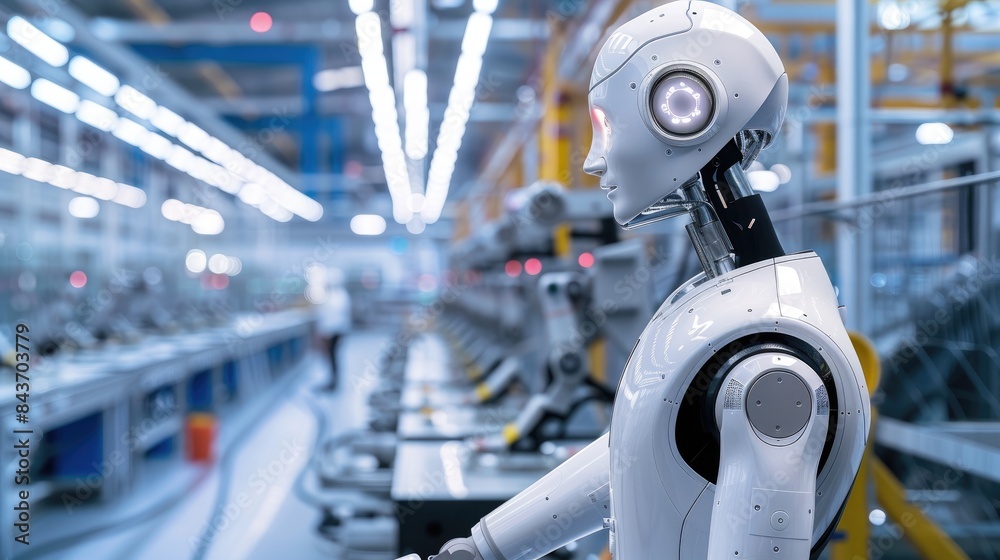 Robotics technology, industrial machinery, AI, automated systems, manufacturing robots, production efficiency, smart factory, engineering Robotics technology, industrial machinery, AI, automated systems, manufacturing robots, production efficiency, smart factory, engineering