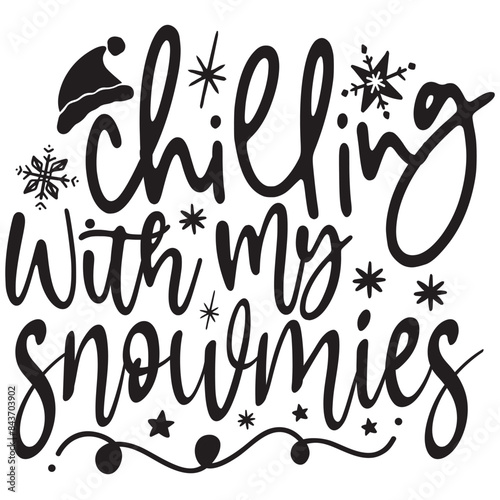 chilling with my snowmies  it's a very speacial deisign