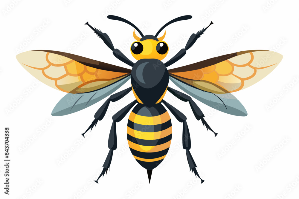 Wasp vector art work and illustration Wasp vector art work and illustration