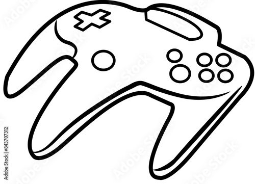 retro sticker outline