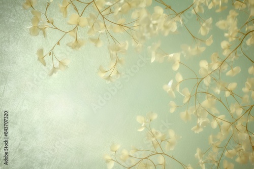 background with leaves made by midjourney