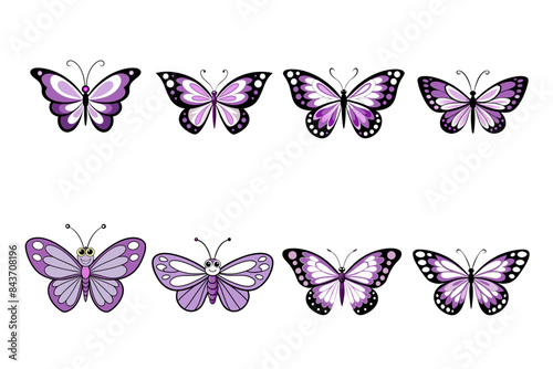 butterfly bundle vector artwork and illustration