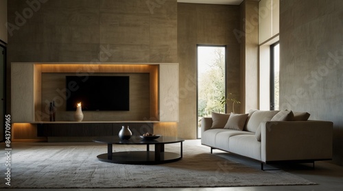 minimalist modern living room that incorporates the elegant minimalism © Arch Design