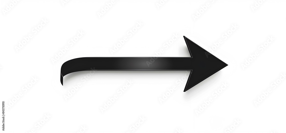  Arrow black curved up modern and sleek design