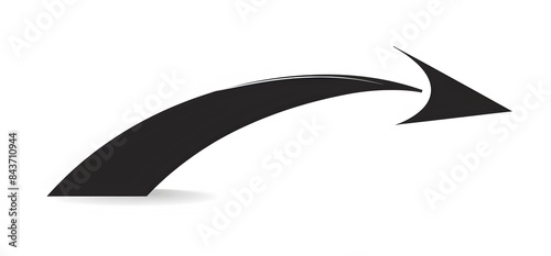  Arrow black curved up clean and minimalistic img