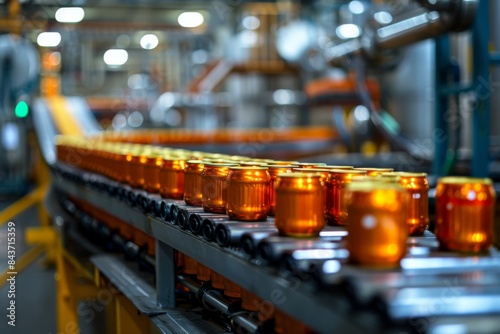 Selective focus conveyor or automatic line at a plant for the production of sweet water, energy or beer in cans