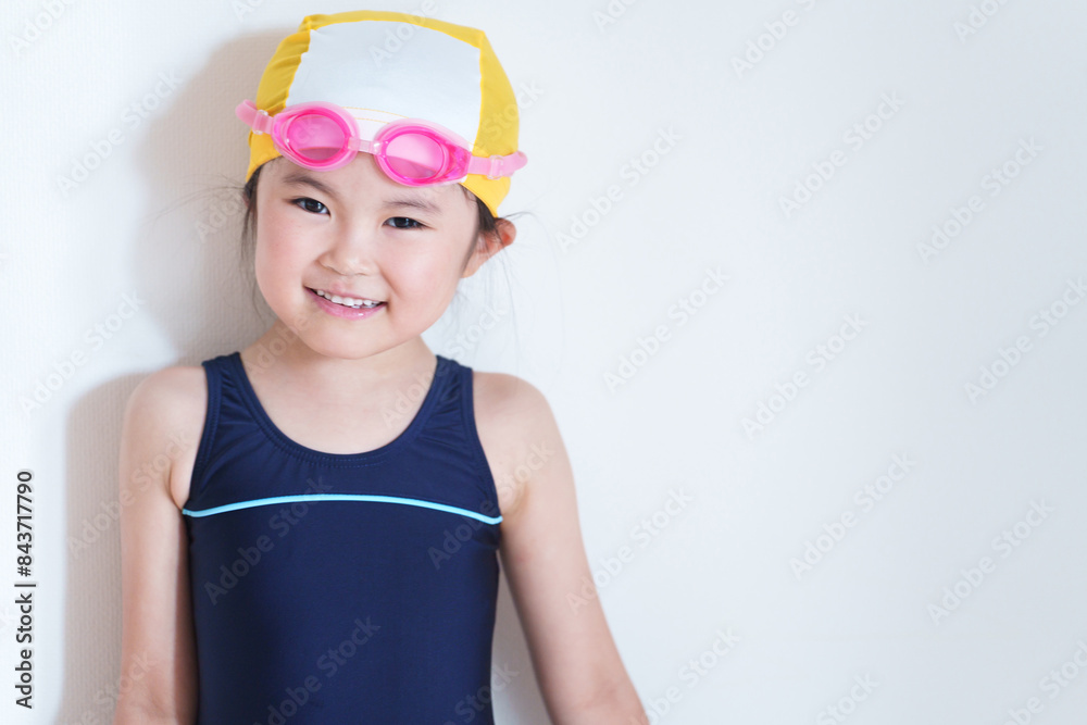 水着を着た子供(水泳・スイミング) 水着を着た子供(水泳・スイミング)