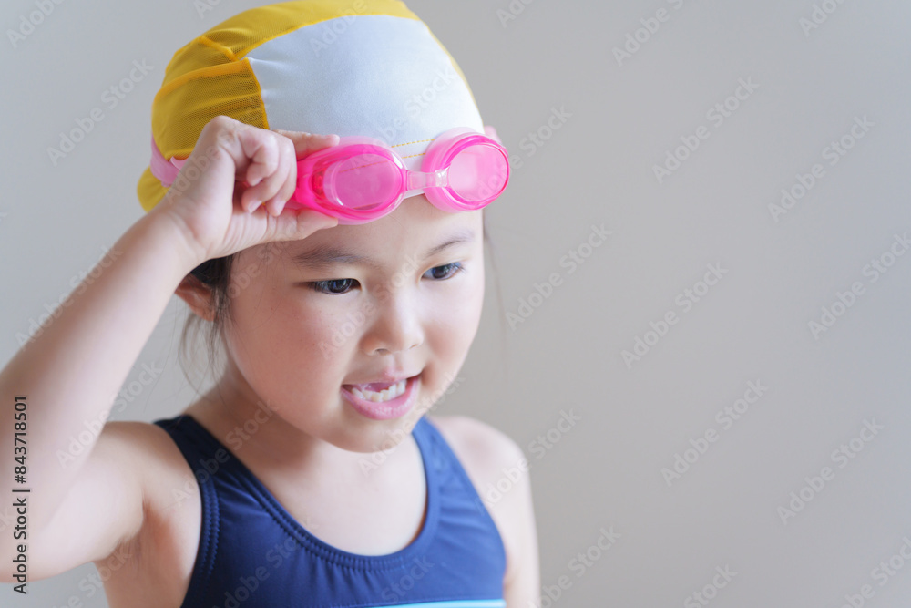 水着を着た子供(水泳・スイミング) 水着を着た子供(水泳・スイミング)