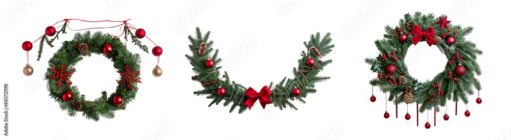 Christmas tree decoration on transparent background
Christmas tree decoration on transparent background