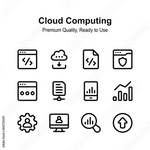 Grab this carefully crafted cloud computing icons set