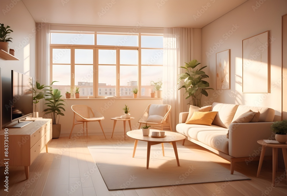 Photo modern style conceptual interior room 3d illustration Photo modern style conceptual interior room 3d illustration