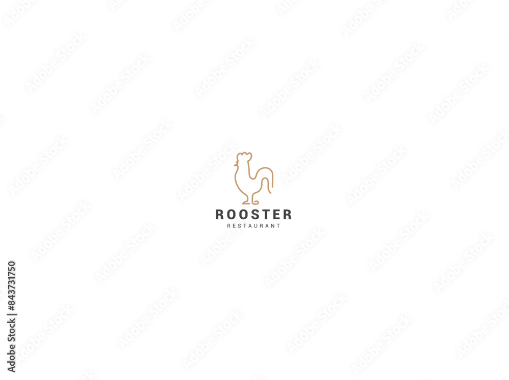 minimal chiken logo. rooster logo minimal chiken logo. rooster logo