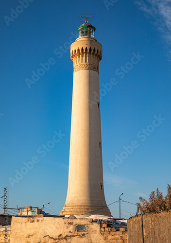 El Hank Lighthouse on the shores of Casablanca