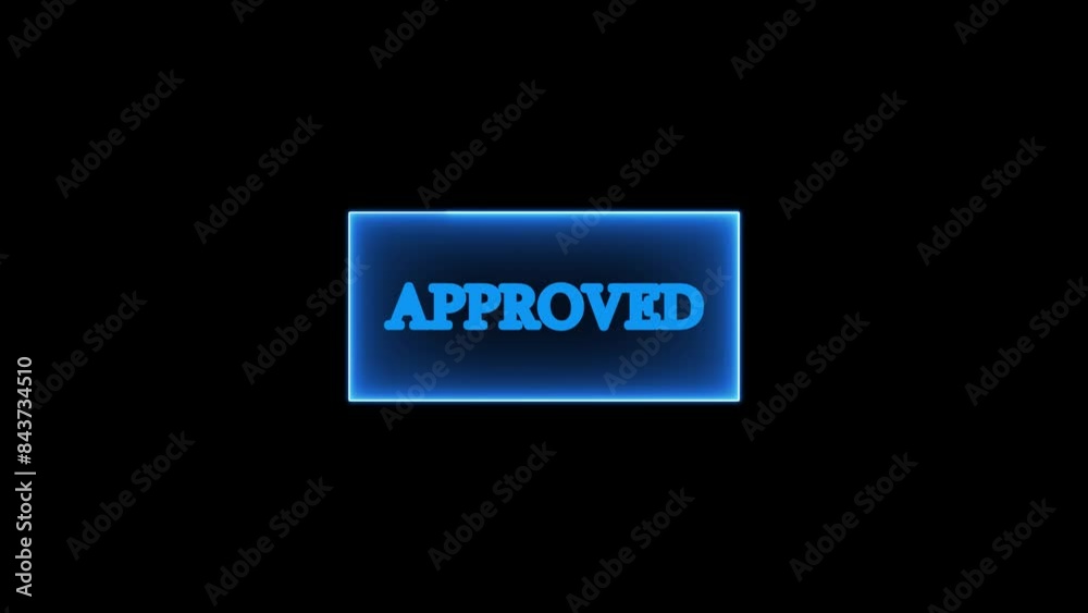 Approved stamp sign, on black background. Approved stamp sign, on black background.