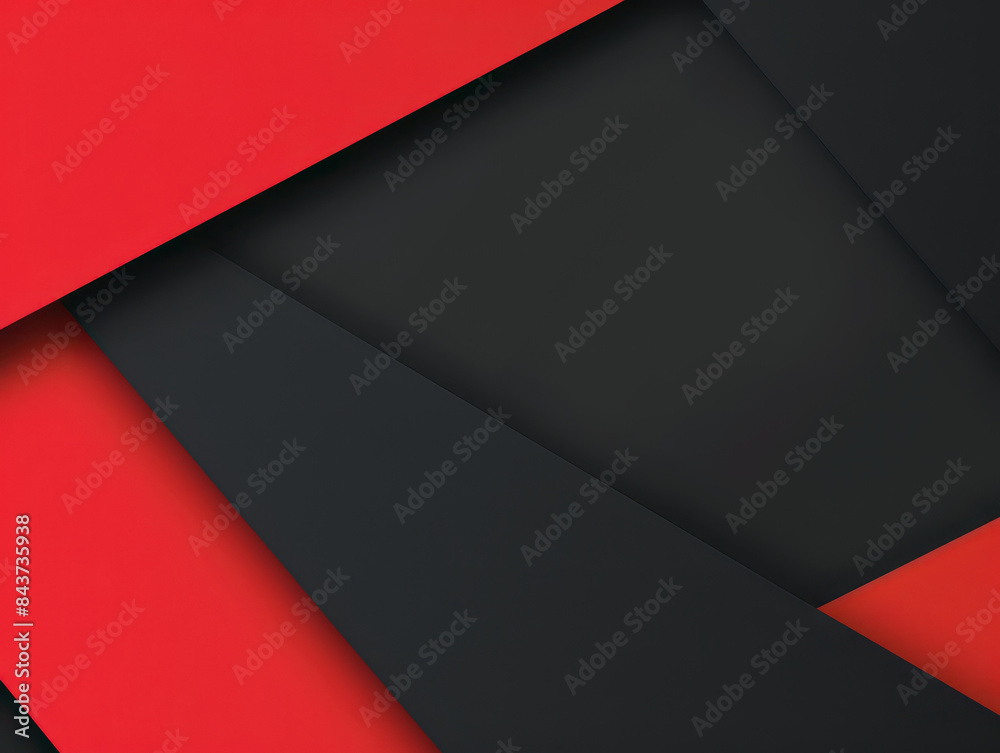 Abstract geometric design featuring sharp black and red shapes, creating a sleek and bold modern background with a dynamic pattern. Abstract geometric design featuring sharp black and red shapes, creating a sleek and bold modern background with a dynamic pattern.