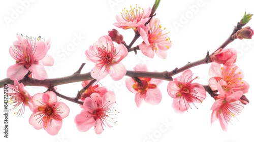 Beautiful pink flower branch