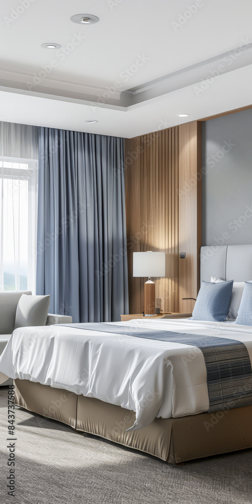Elegant hotel room interiors with modern furniture. Hotel interior design composition. Elegant hotel room interiors with modern furniture. Hotel interior design composition.