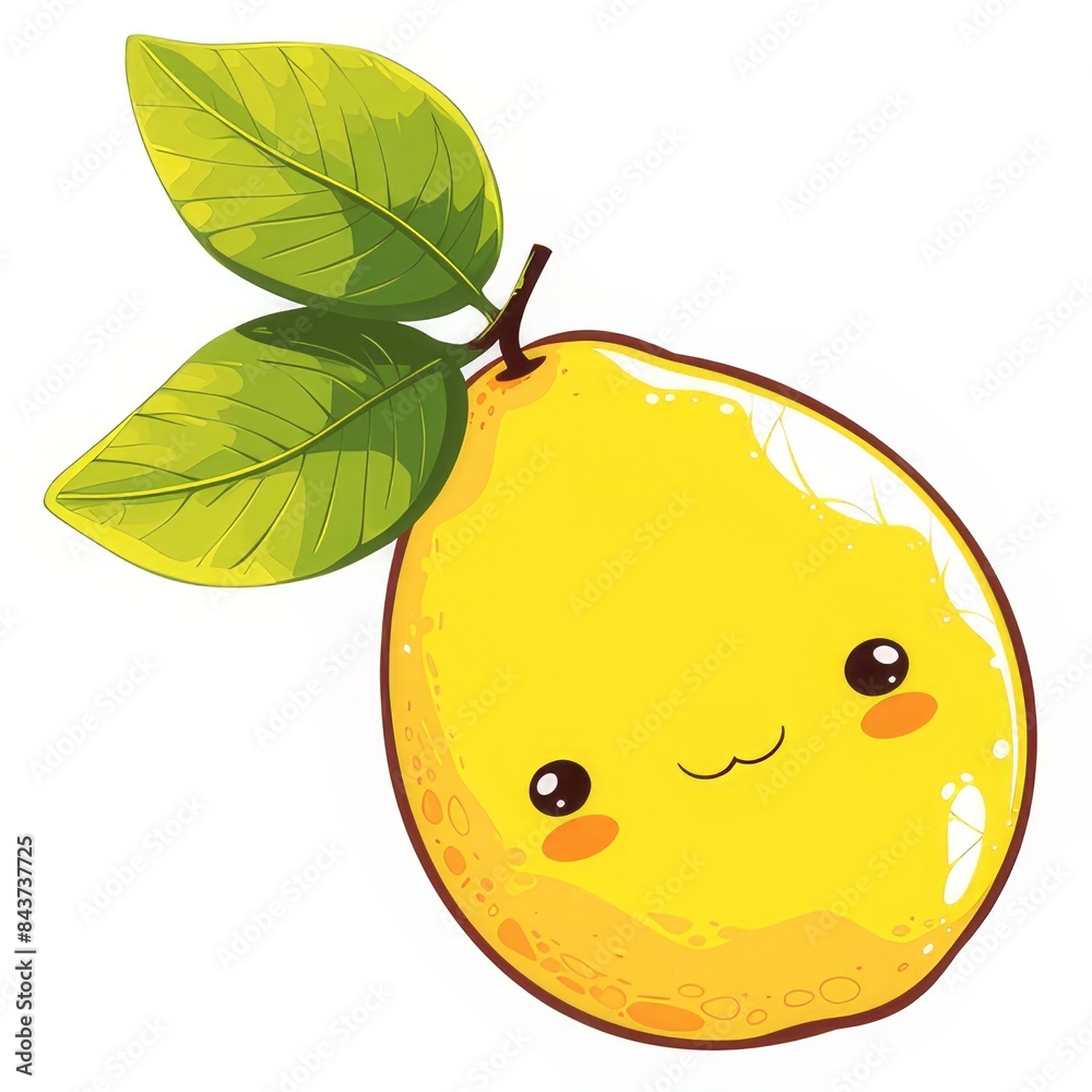 cute lemon isolated on a white background
cute lemon isolated on a white background