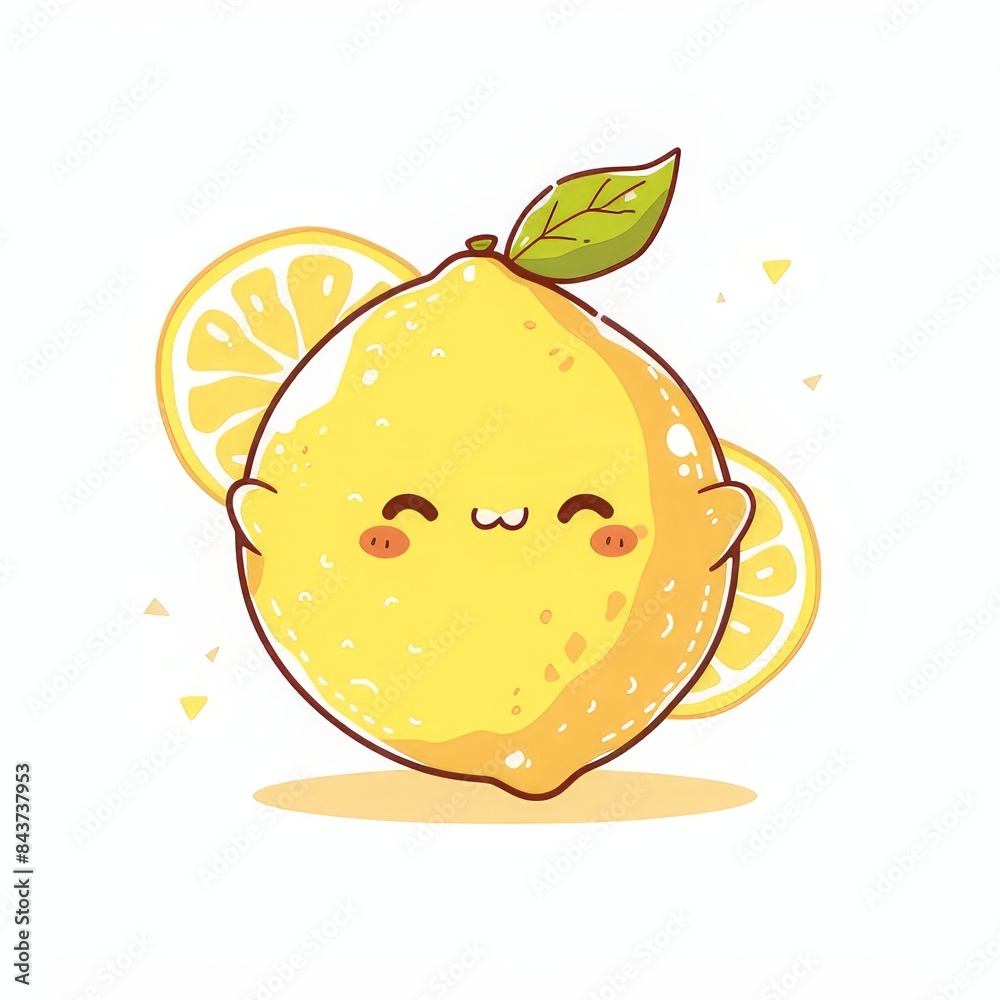cute lemon isolated on a white background
cute lemon isolated on a white background