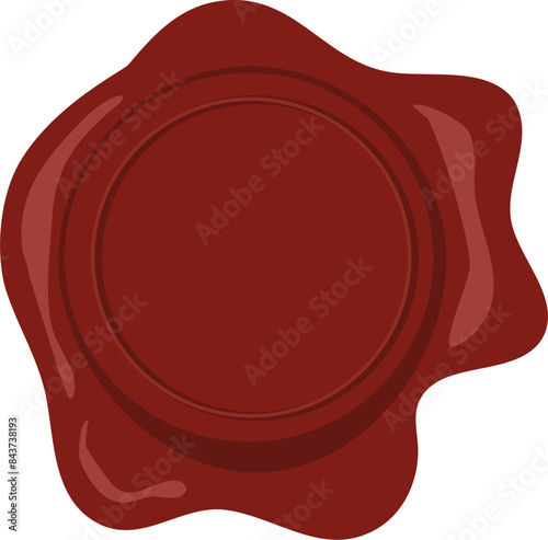 Wax seal stamp Illustration 