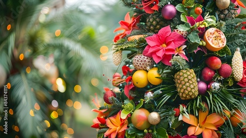 Tropical Floral Christmas T...