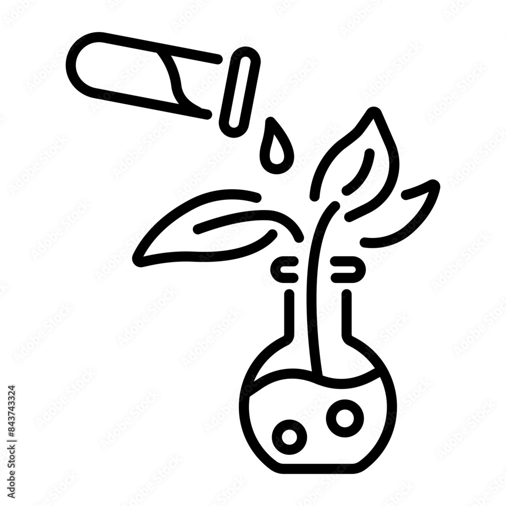 Get this outline icon of botany research Get this outline icon of botany research