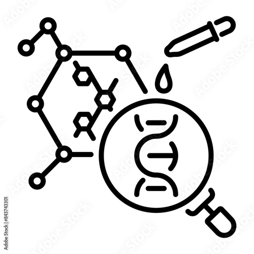 A customizable line icon of biomaterial