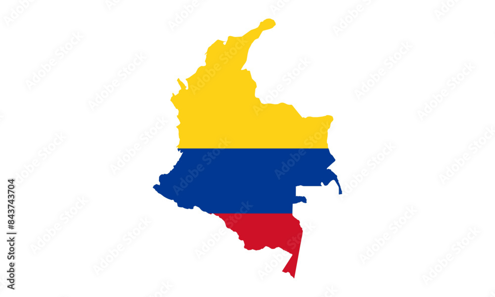 Fototapeta premium Map of Colombia