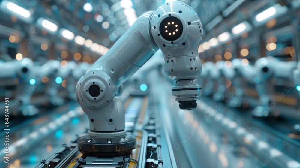 Robotics and automation enhancing productivity and efficiency in various industries.