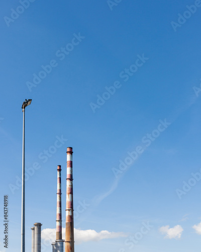Canvas Print Poolbeg chimneys in Dublin