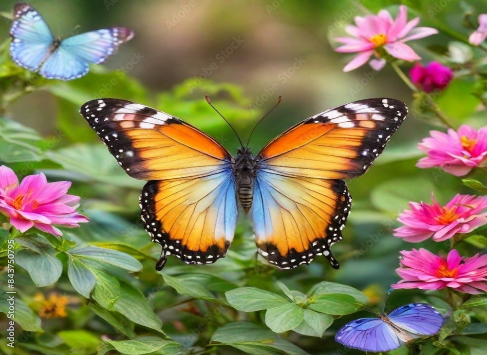 monarch butterfly on flower monarch butterfly on flower