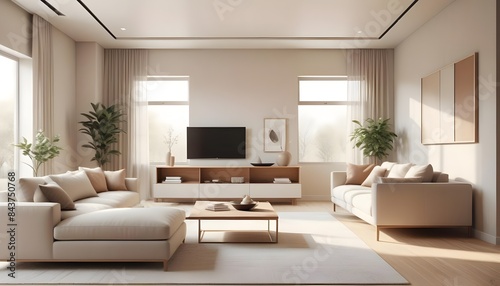 white and gold theme modern interior