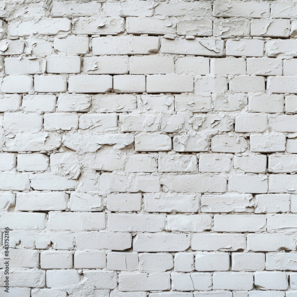 Old white brick wall with peeling paint and cracks. Urban decay concept Old white brick wall with peeling paint and cracks. Urban decay concept