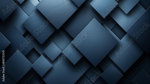 An image depicting overlapping blue squares creating a sense of three-dimensional space