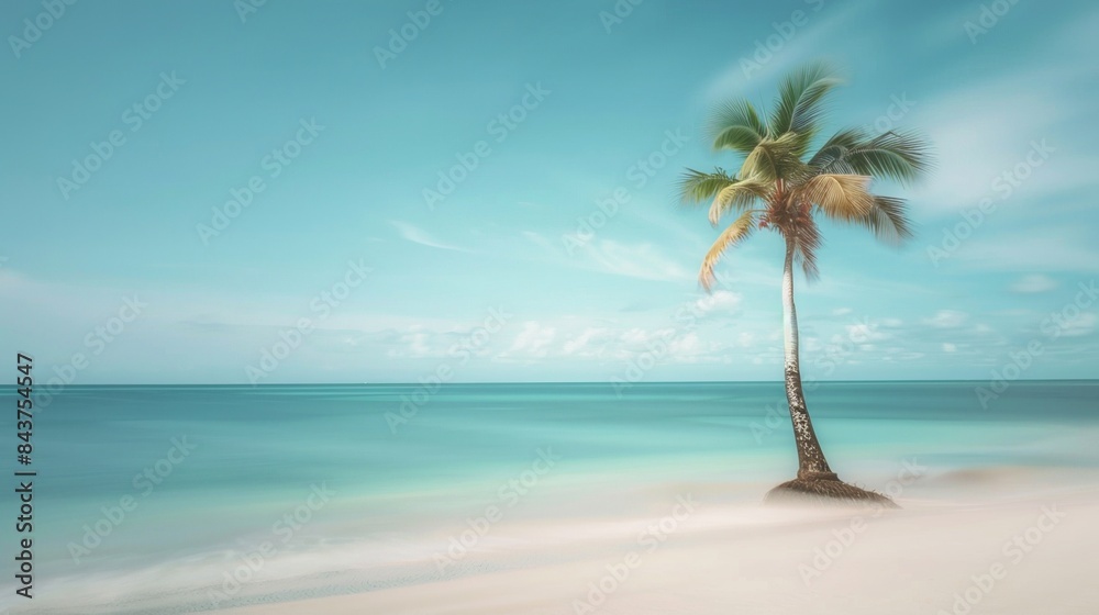 Coconut tree at tropical beach Coconut tree at tropical beach