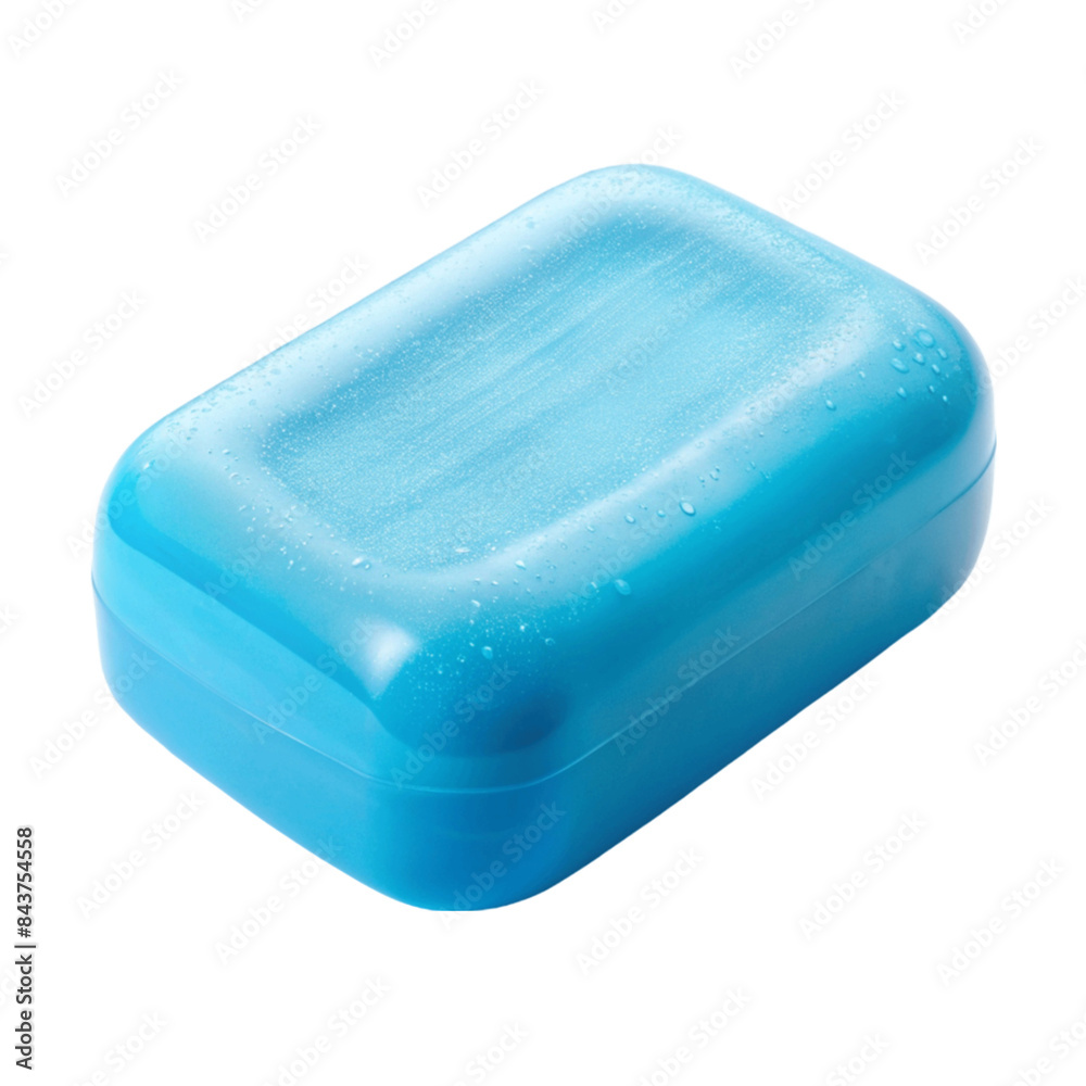 A blue soap isolated on Transparent background. A blue soap isolated on Transparent background.