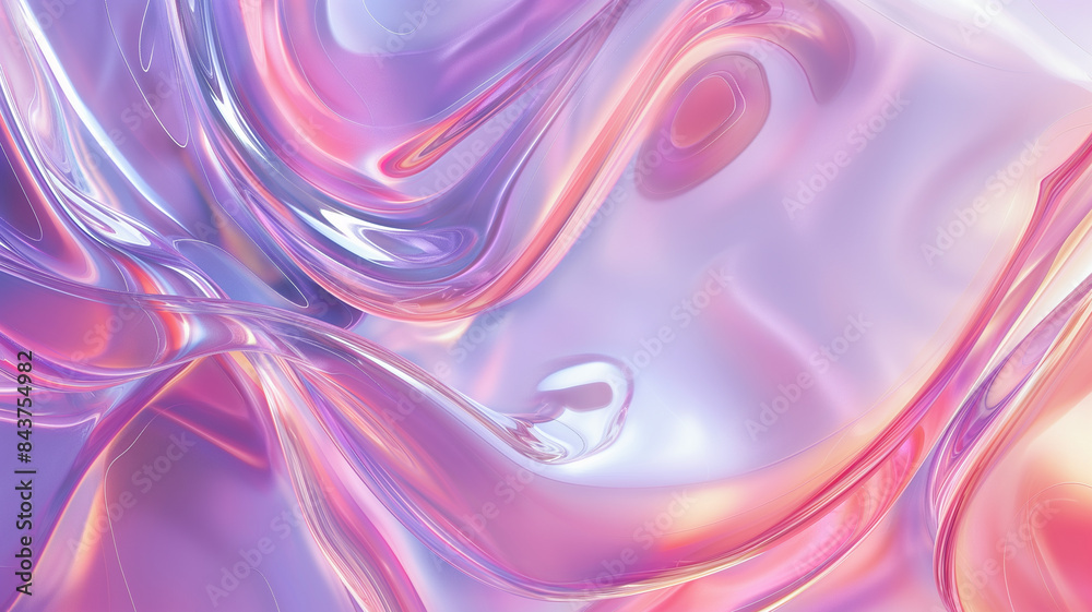 Abstract fluid iridescent holographic neon curved wave in motion colorful background 3d render. Gradient design element for backgrounds, banners, wallpapers, posters and covers. Abstract fluid iridescent holographic neon curved wave in motion colorful background 3d render. Gradient design element for backgrounds, banners, wallpapers, posters and covers.