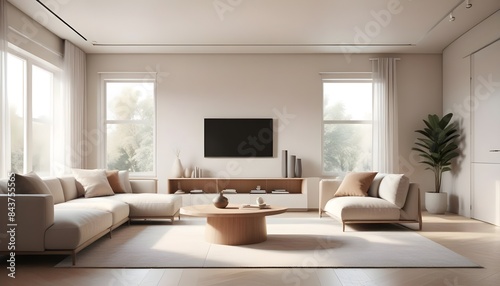 white and gold theme modern interior