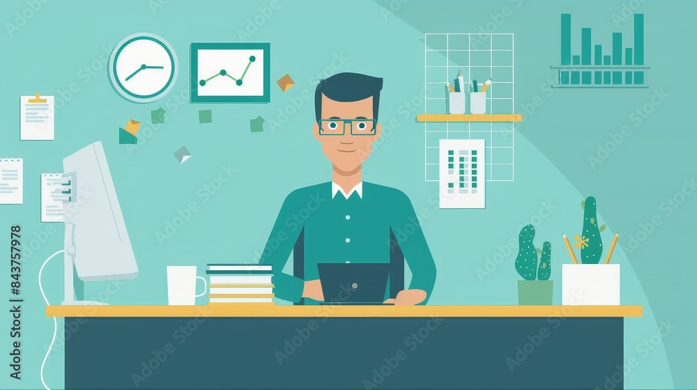 financial advisor flat design front view theme consulting animation vivid financial advisor flat design front view theme consulting animation vivid