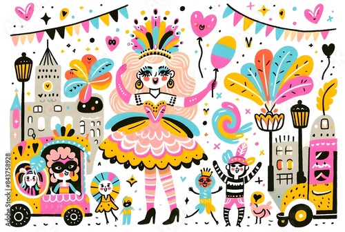 Día del orgullo gay, gay, orgullo, bandera, arcoíris, unicornio, llama, dibujos animados, decoraciones, alegre, empapelar, pintada, el amor es el amor, homosexual, lesbiana, pareja, comunidad, lgbt