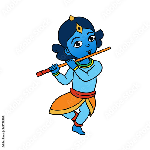 Indian Krishna's flute melody