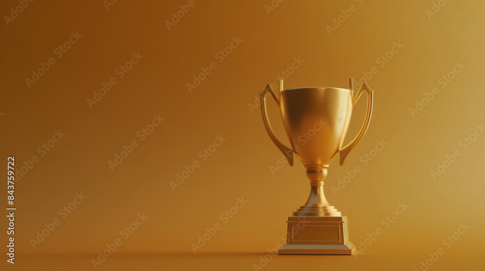 A photorealistic image of a gold trophy that has a small golden cup but has an absurdly overly tall base with a tall blank engraving plate, simple color background, award winning photography A photorealistic image of a gold trophy that has a small golden cup but has an absurdly overly tall base with a tall blank engraving plate, simple color background, award winning photography